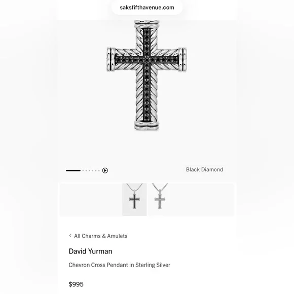 David Yurman Chevron Pendant - Picture 3 of 7